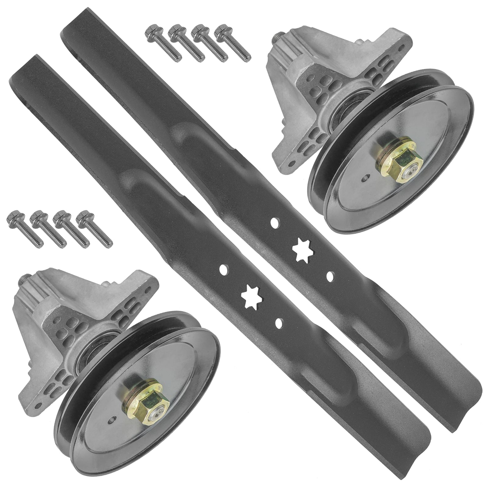 Spindle w Blade Replacement for Troy-Bilt Bronco 42 inch (2018–2022)