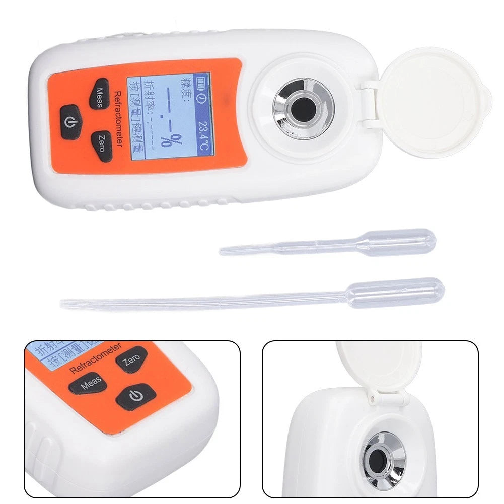 ST335A LCD Refractometer for Fruit Sugar Analysis (113x56x26mm)