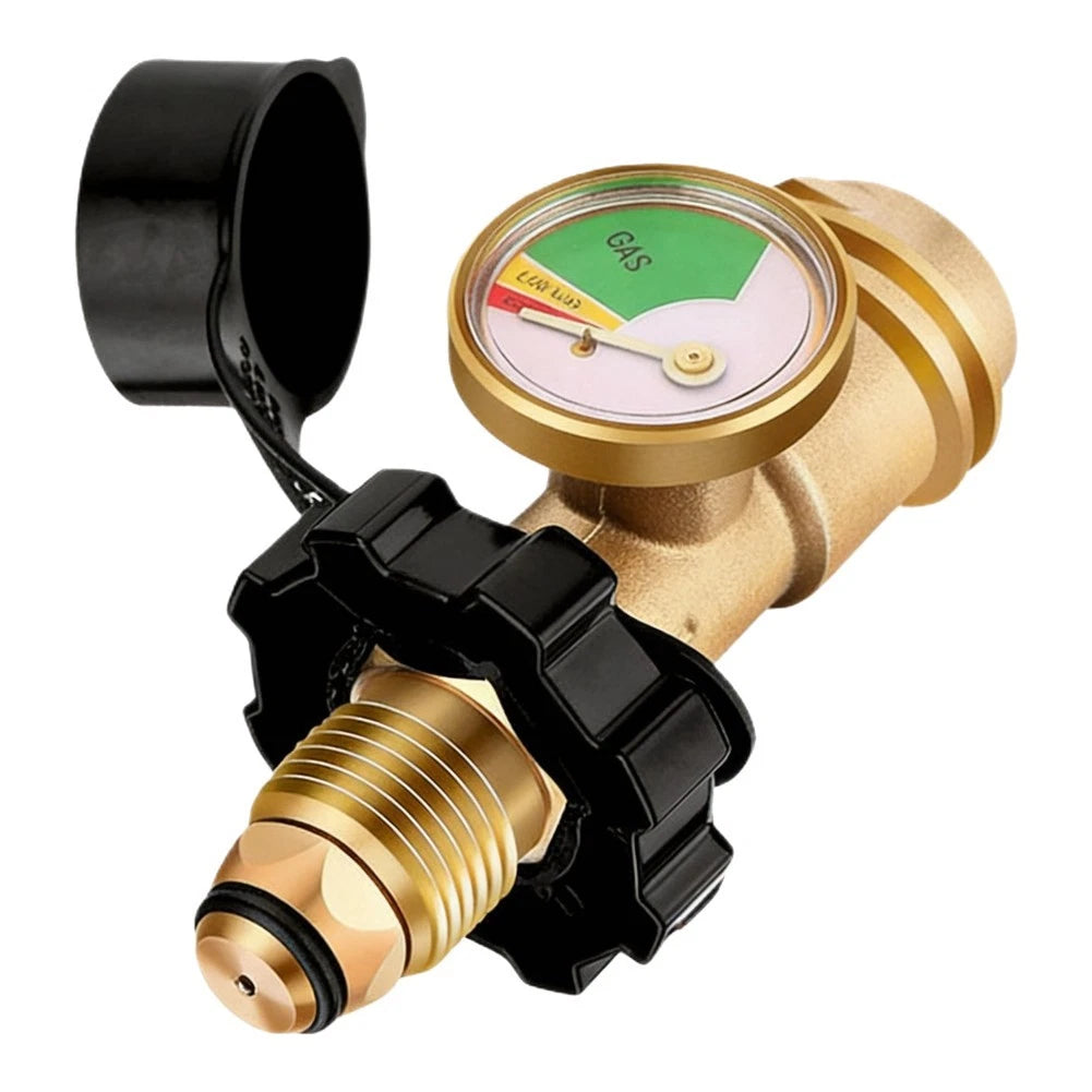 POL fitting with built-in pressure gauge for QCC1 Type 1 (Safety)