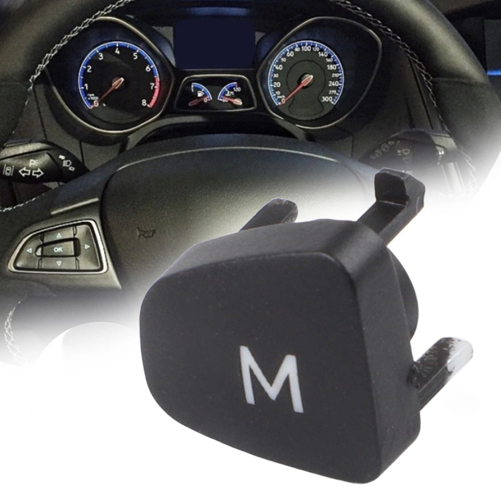 Audio M Button Replacement for Ford Escort Fiesta MK7 (2013–2019)