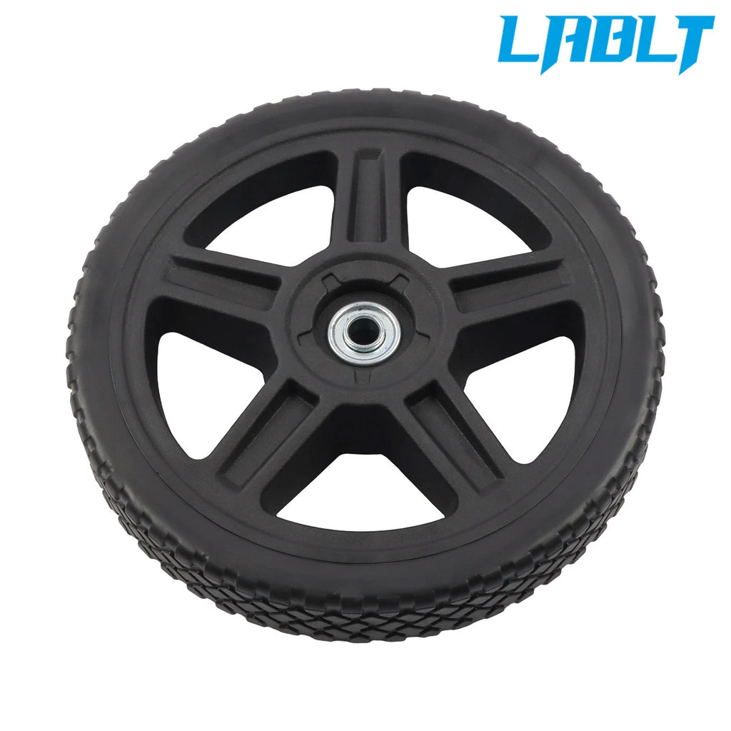 4X 10 Inch Solid Lawn Mower Wheels Kit for Cart Push Mower