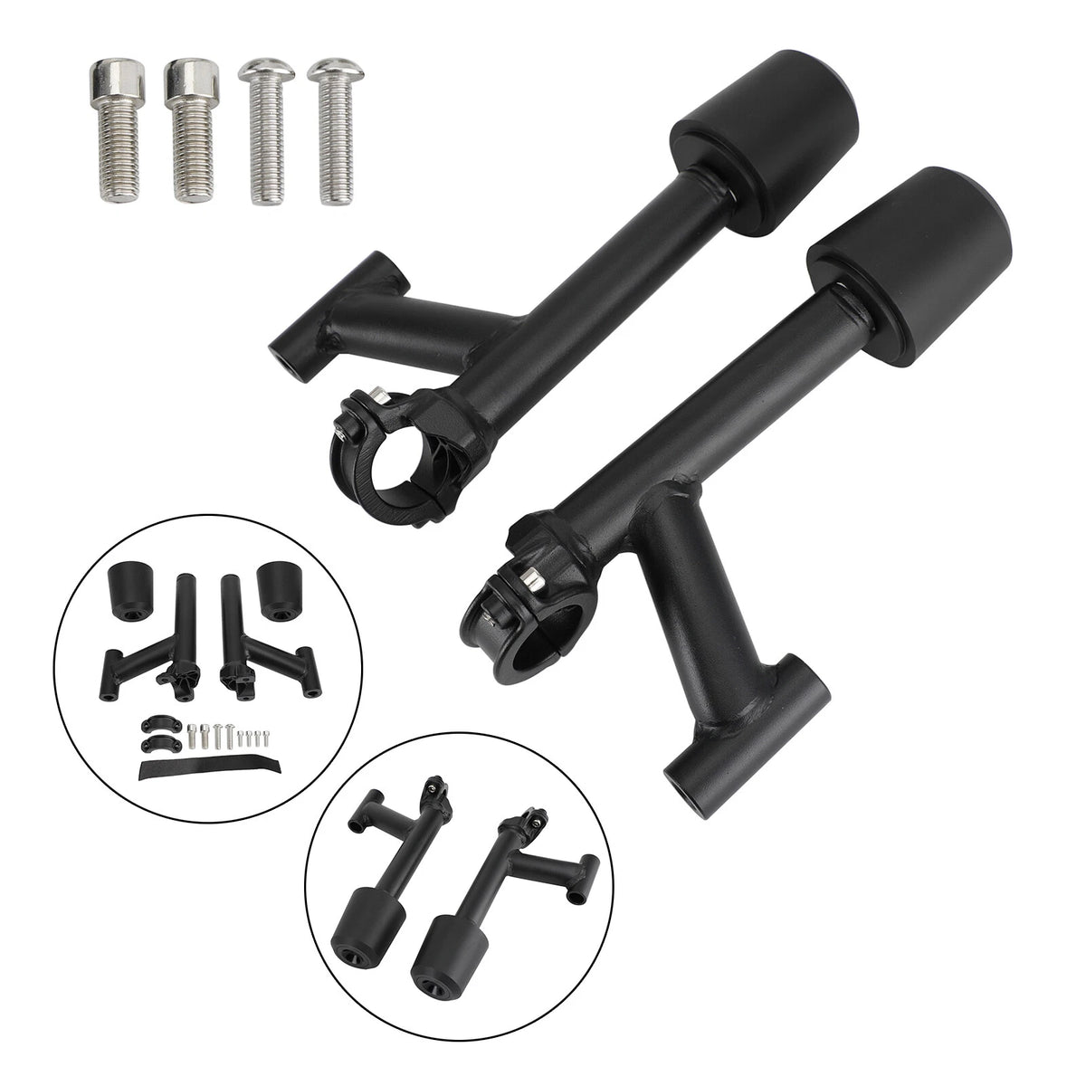 Crash Sliders for RC390 (2022–2024) - Aluminum Frame Protection Black T5