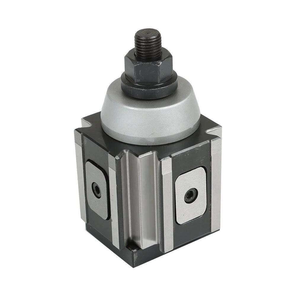 Set of 2 Piston Type Quick Change Tool Post Holders for Lathe 6-12"