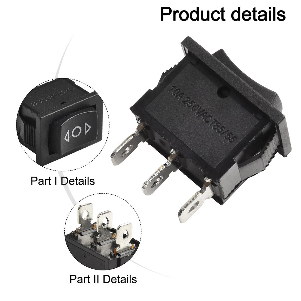 Rocker Switch for DIY Project (21x15mm, 3 Pin, 3A)