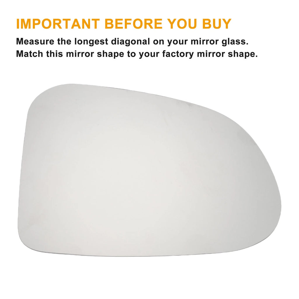 Right Side Mirror Glass with Heated Back for Hyundai Santa Fe (2019–2022)