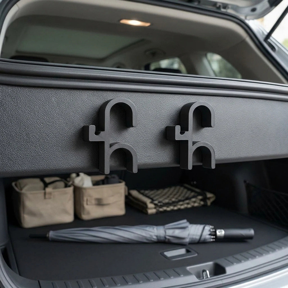2X Car Umbrella Hooks for Most Vehicles (No Drilling)
