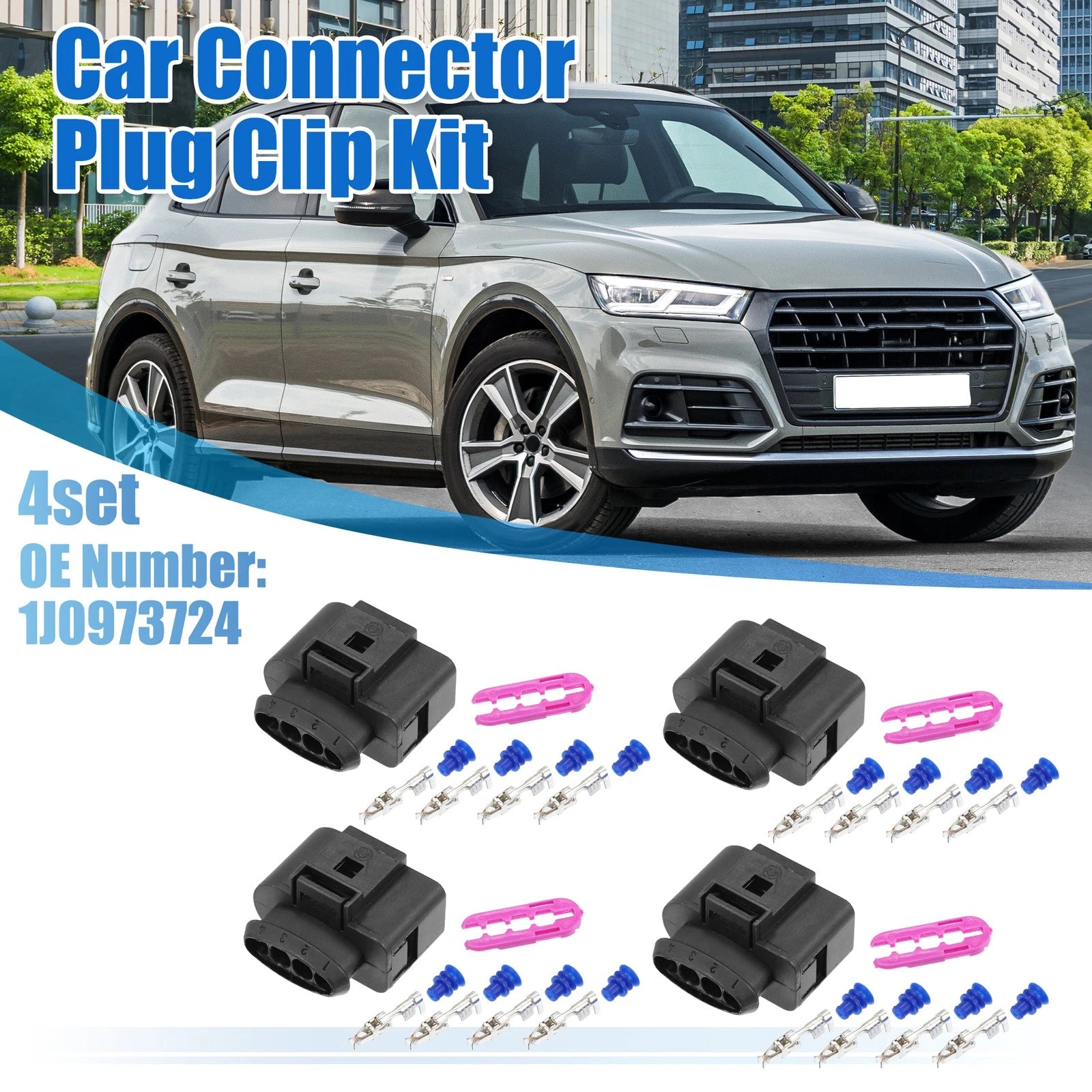 Ignition Coil Connector 4 Pin Replacement for VW Audi (2005–2018)