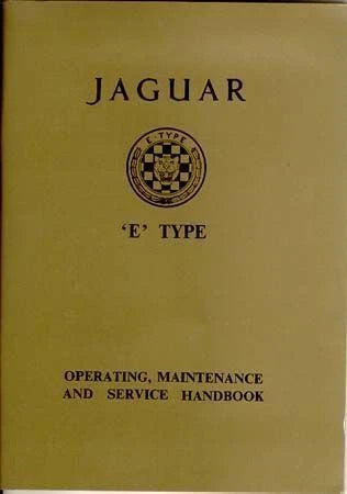 Service Manual for Jaguar E-Type (3.8) (1961–1968)