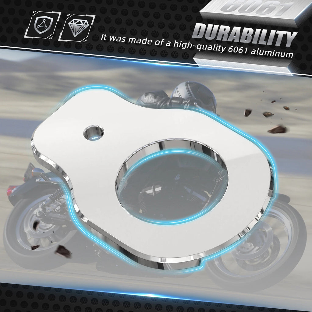 Chromed Ignition Switch Relocation Bracket for Harley Street Glide (2014–2023)