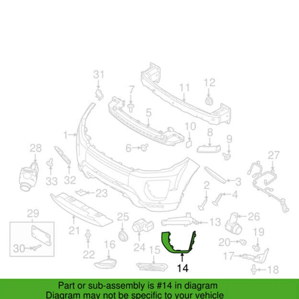 Fog Light Trim for Land Rover Range Rover Evoque (2012–2018)