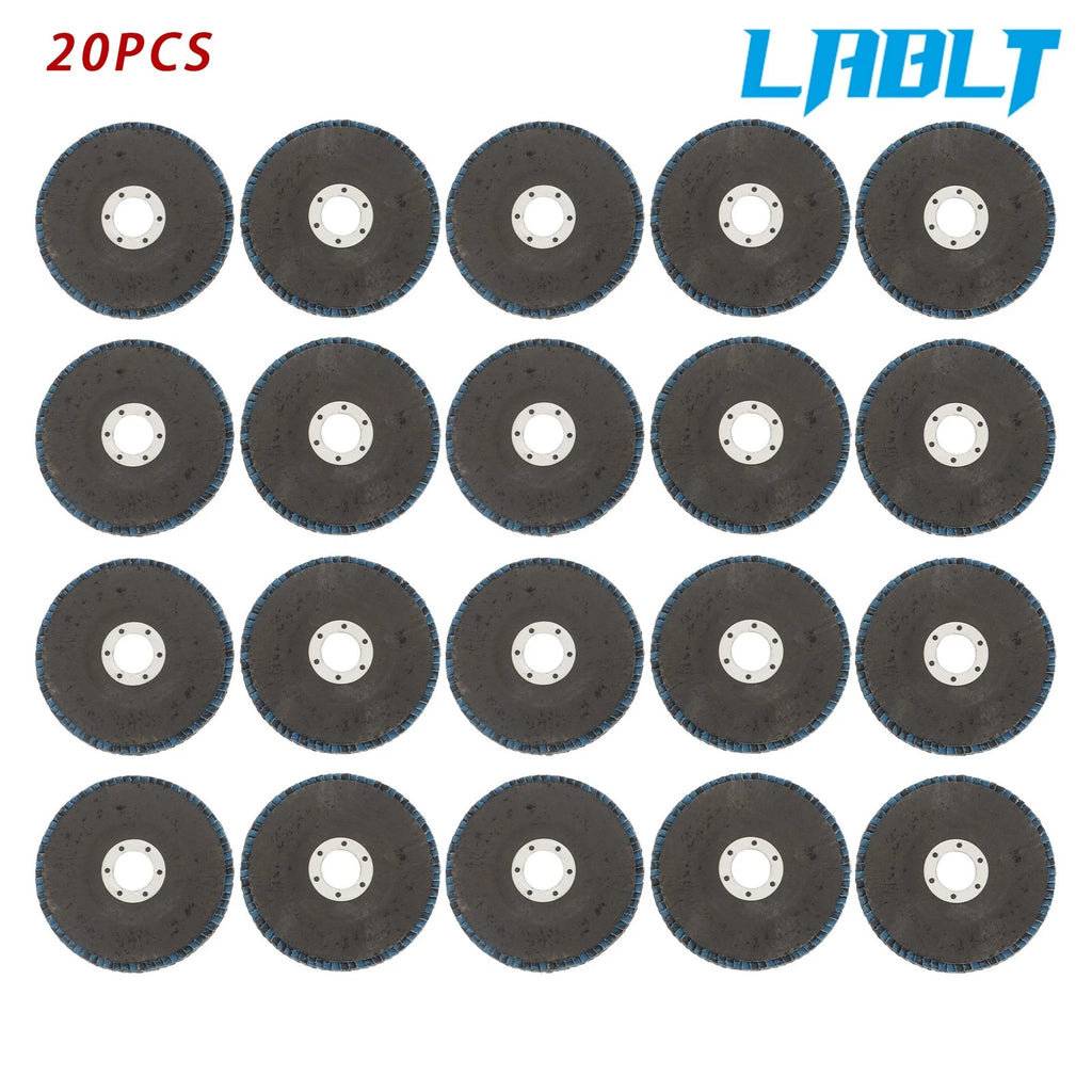 20PCS Ceramic Flap Disc 60 Grit 4.5"×7/8" T29 for Angle Grinder