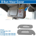 Sun Visor Cover Leather Gray for Dodge Ram 1500 (1994–2001)