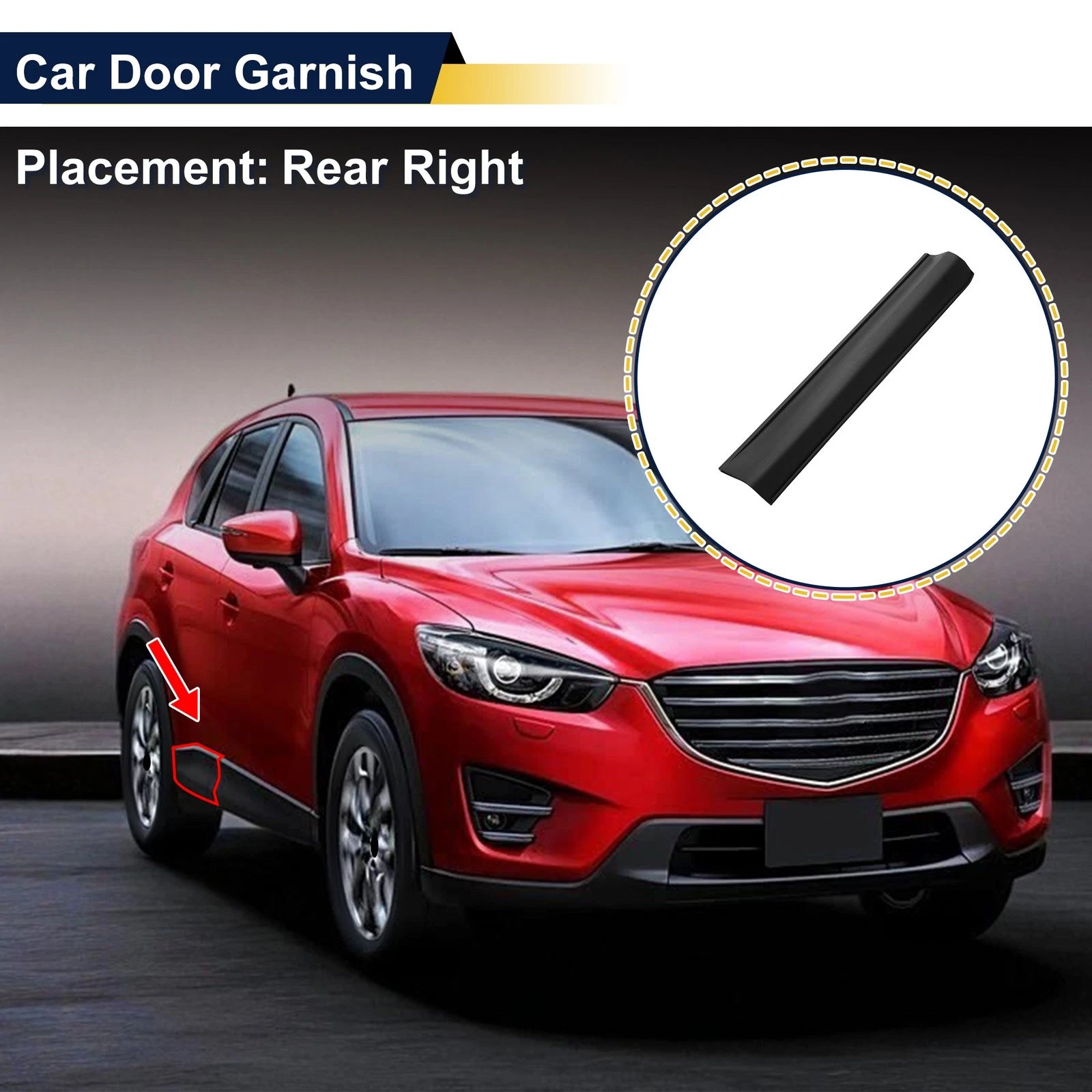 Lower Door Side Garnish Trim Replacement for Ford Transit (2015–2023)