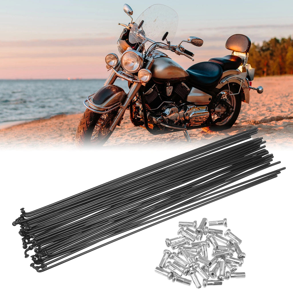 Bicycle Spokes Replacement Kit for Most Bikes 14G 226mm with Nipples (Qty 36)