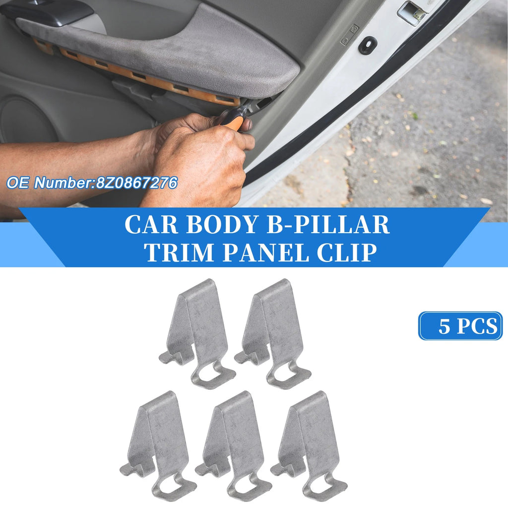B Pillar Trim Panel Clips 5 Pcs Metal Replacement for Volkswagen Jetta (2011–2023)