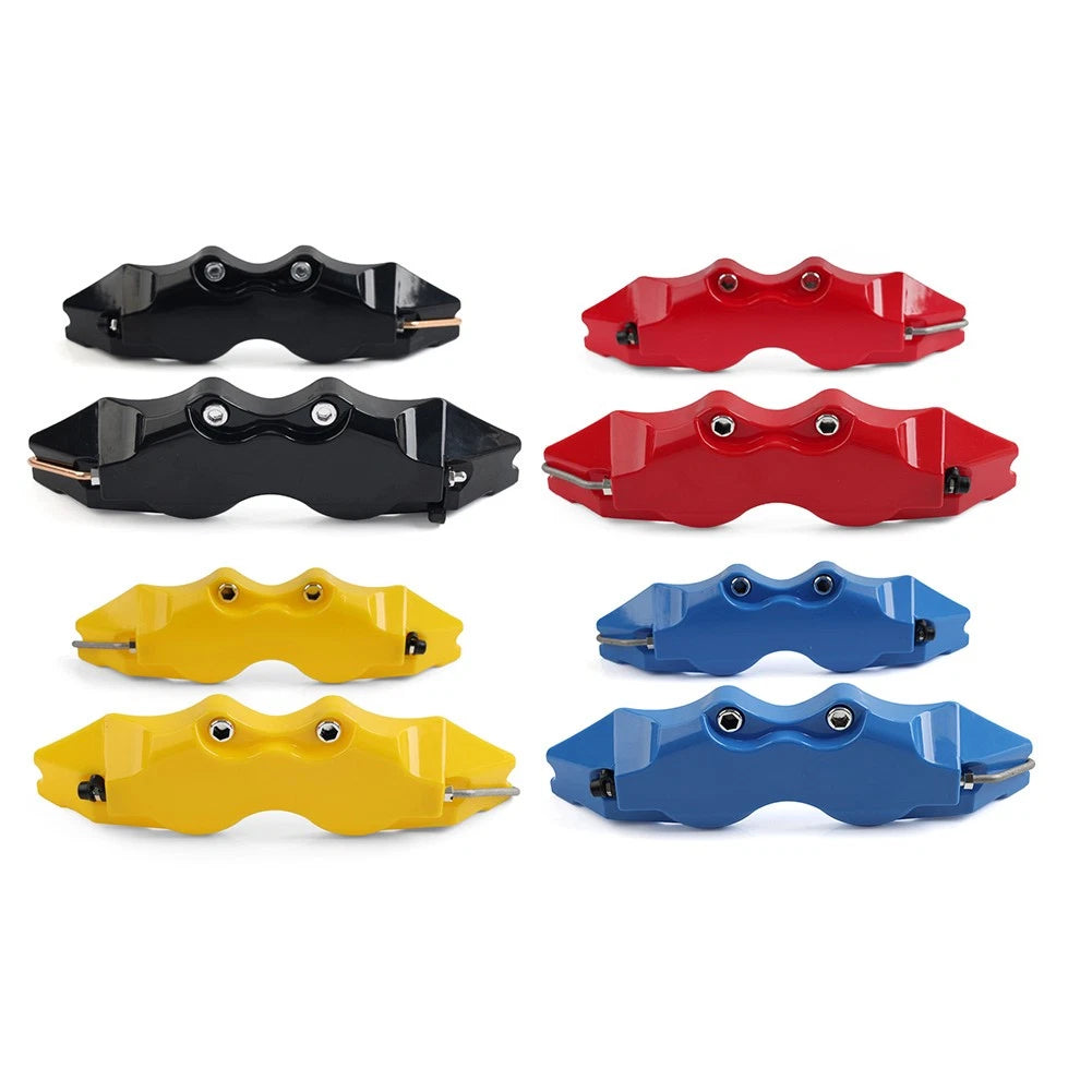 2X 3D Style Red Disc Brake Caliper Covers for Universal Fit (All Years)