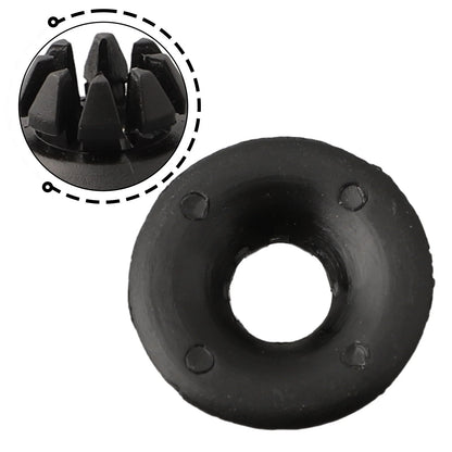 Hood Support Rod Clips for White Car