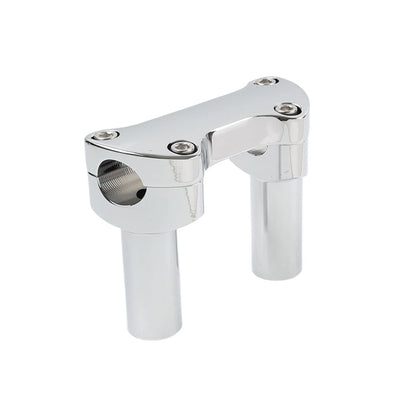 3.5" Straight Flat Handlebar Riser Clamp Chrome for Harley Dyna