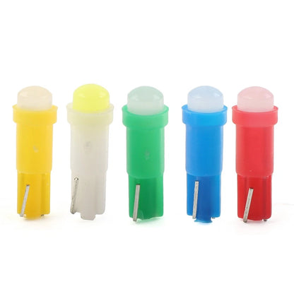 Set of 2 T5 1 SMD LED Dashboard Gauge Bulbs for Car Instrument Indicator