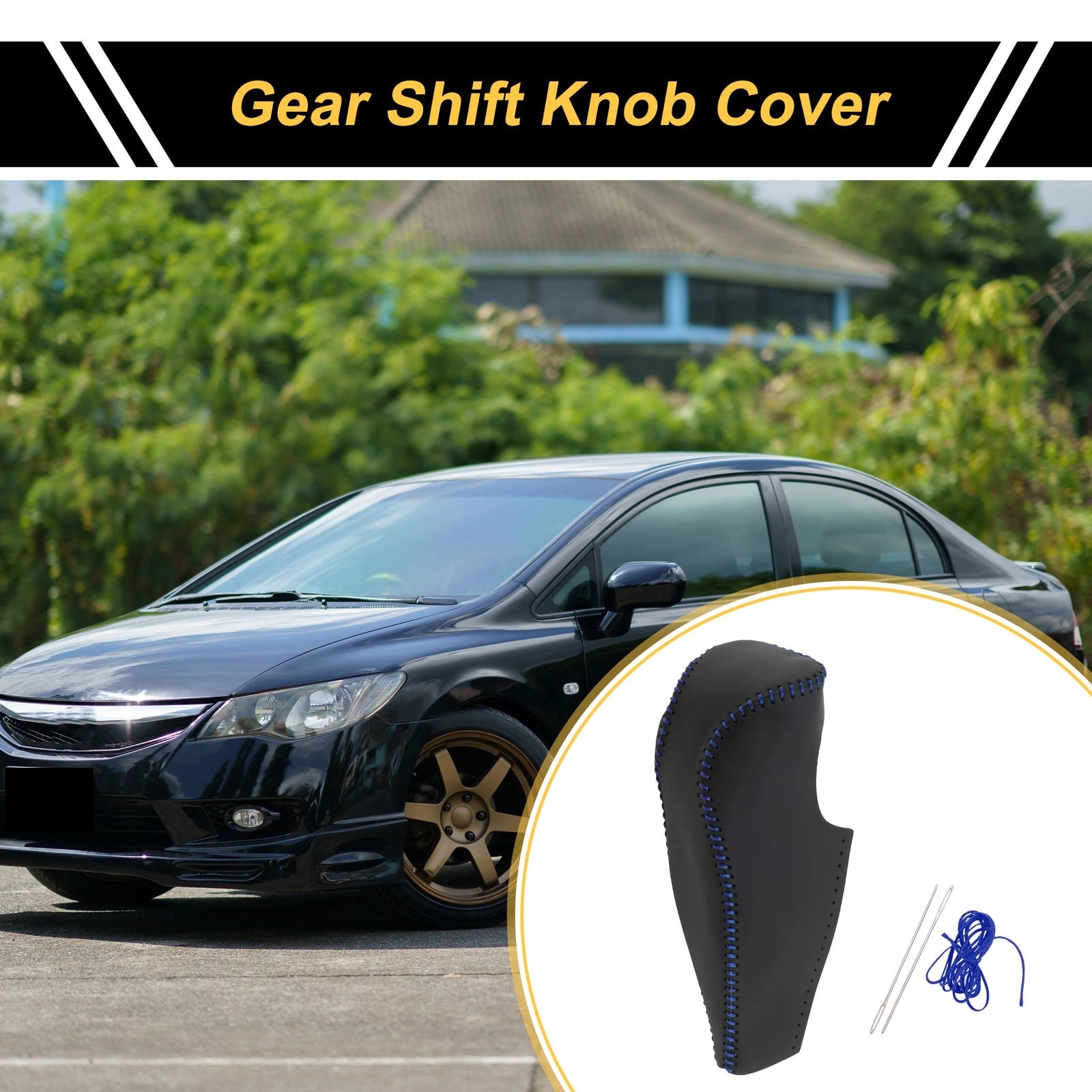 Gear Shift Knob Cover Replacement for Honda Civic (2006–2011)