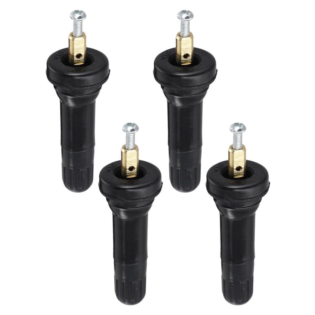 Set of 4 Rubber Valve Stems for GMC Cadillac Chevy TPMS Sensors