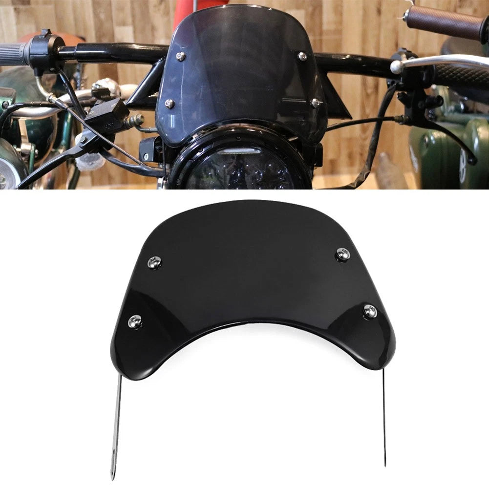 Universal Fit 5-7'' Round Headlight for Motor Black