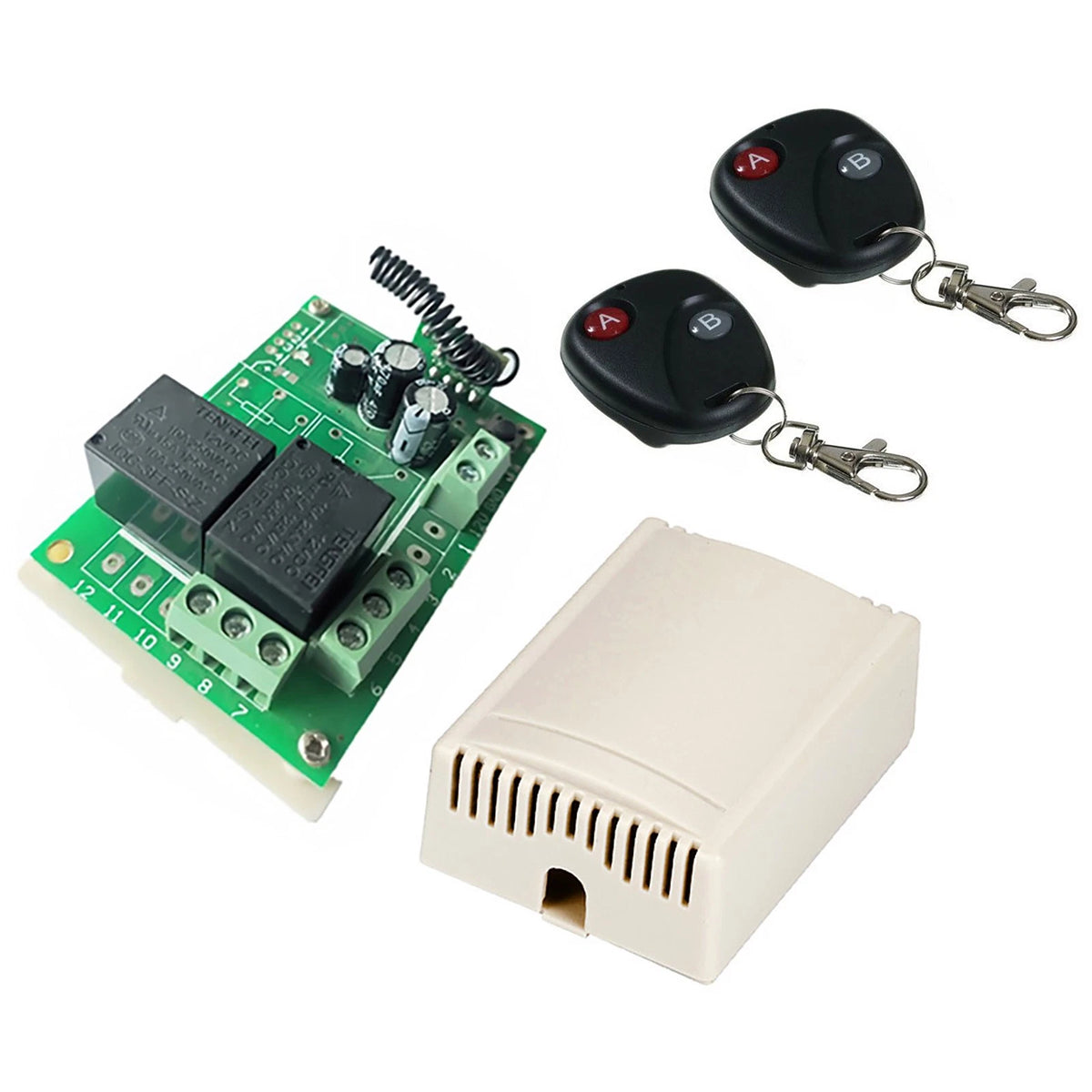 Wireless Remote Control Switch & Relay Receiver for DC12V Vehicles (2010–2023)