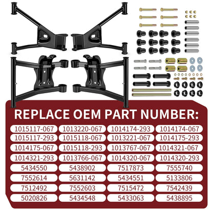 Rear Upper Lower A-Arm Kit for Polaris Sportsman 700 (2003–2007)