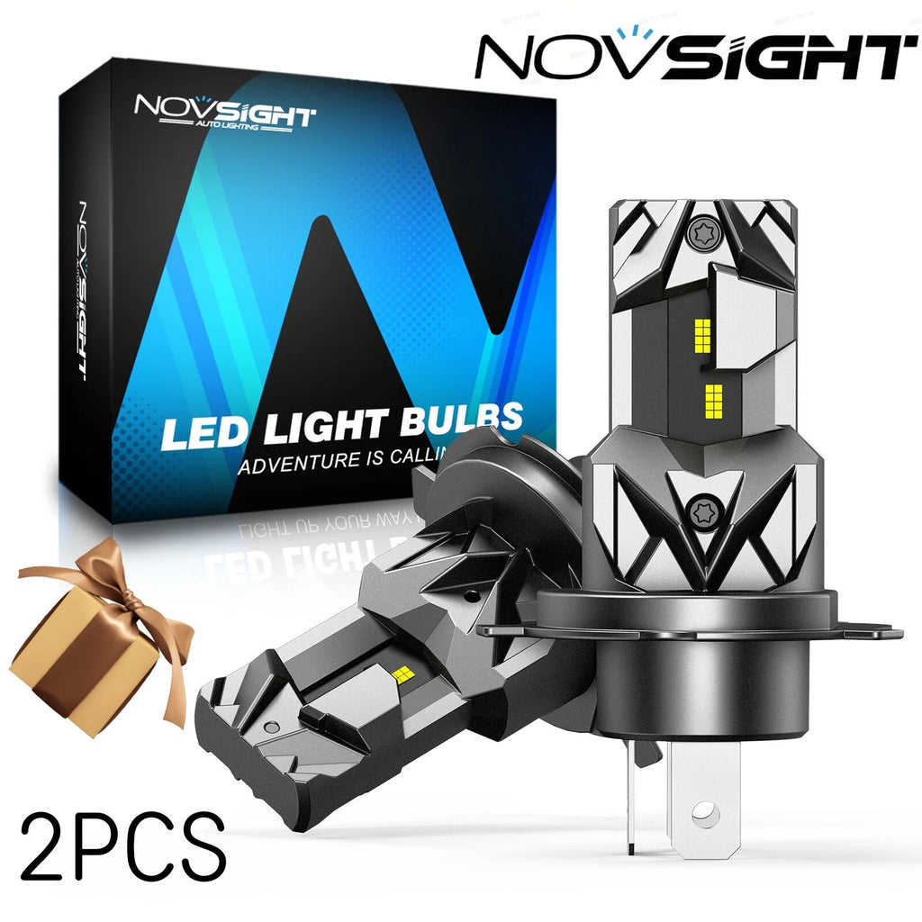 2X H4 LED Headlight Bulbs for NOVSIGHT (6500K, 16000LM)