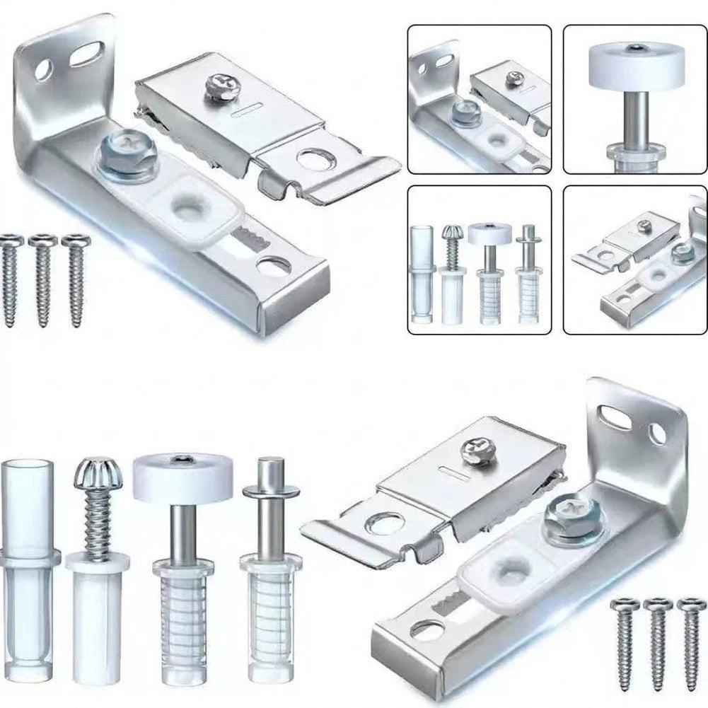 Bi-Fold Door Kit for Home Improvement Projects - Zinc-Plated Steel