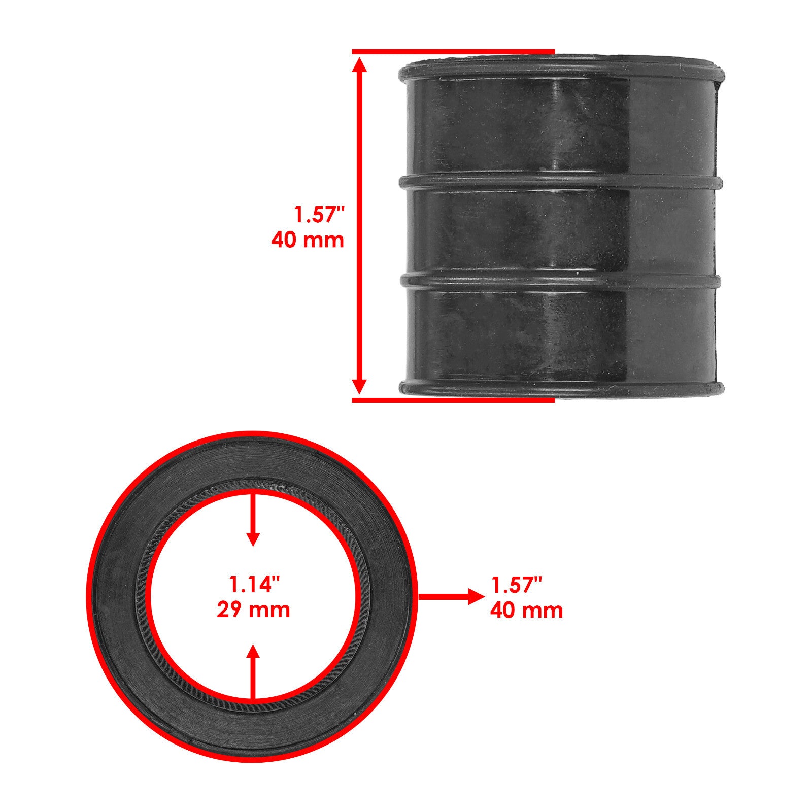 Exhaust Muffler Gaskets Replacement for Yamaha YZ250 (1976–1978)