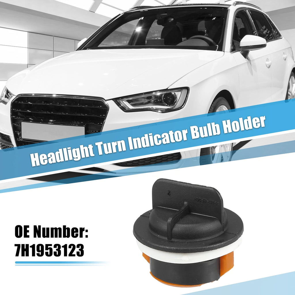Headlight Turn Indicator Bulb Holders Black Plastic for Audi A3 (2004–2013)