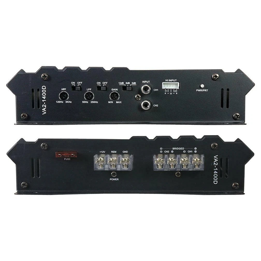Power Acoustik VA21400D Vertigo Series Amplifier for Universal Use (1400W)