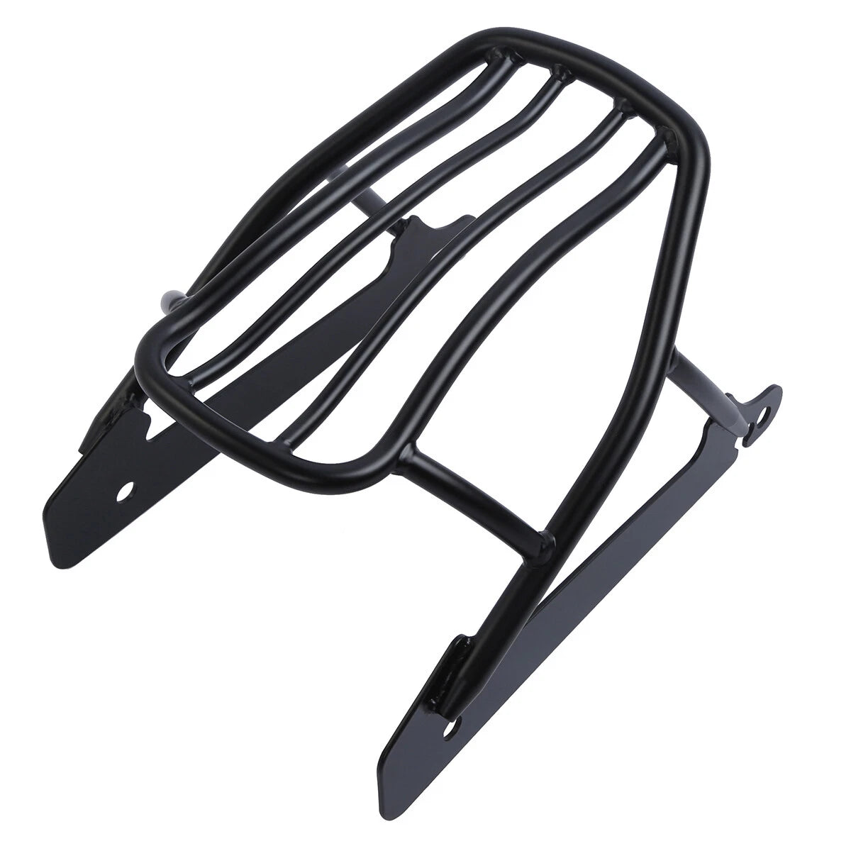 Black Solo Luggage Rack for Harley Dyna Street Bob Super Wide Glide (2006–2017)