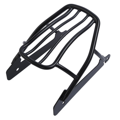 Black Solo Luggage Rack for Harley Dyna Street Bob Super Wide Glide (2006–2017)