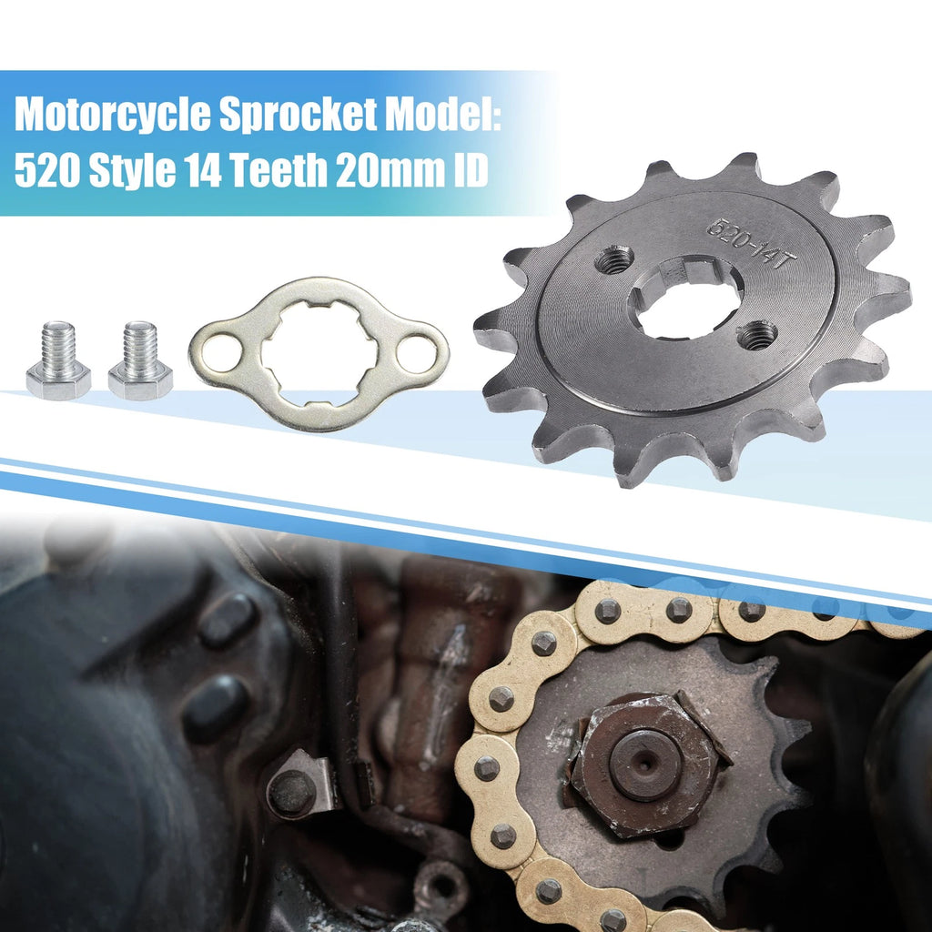 Front Engine Sprocket Set 14T 20mm ID for Dirt Pit Bike ATV (2005–2024)