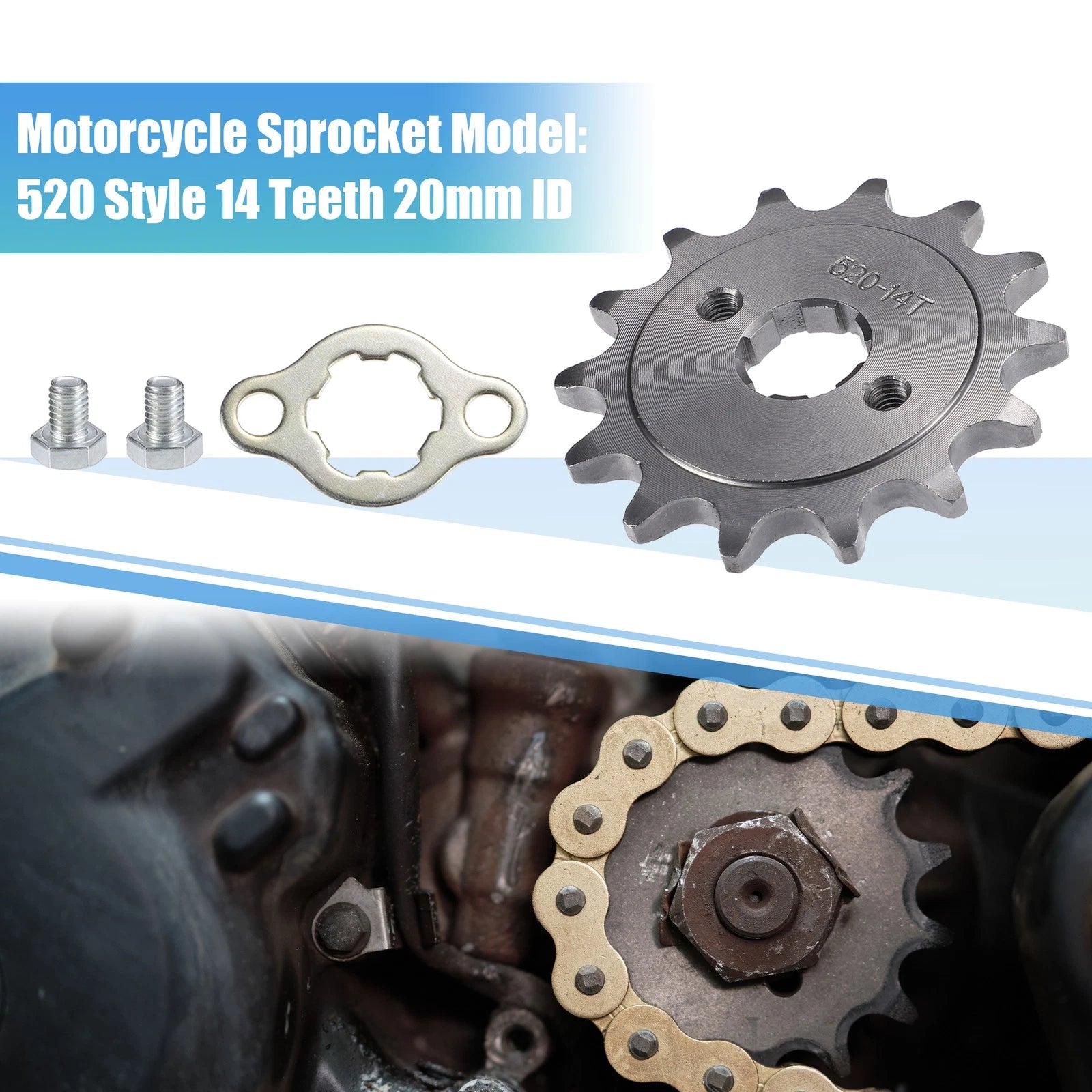 Front Engine Sprocket Set 14T 20mm ID for Dirt Pit Bike ATV (2005–2024)