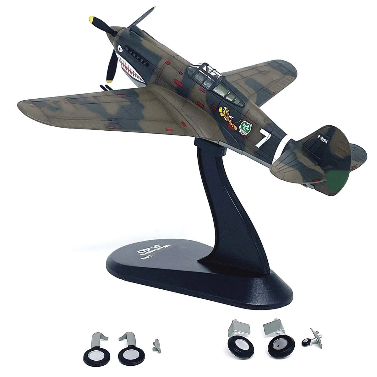 1/72 Diecast Alloy Model for Curtiss P-40C Warhawk (WWII)