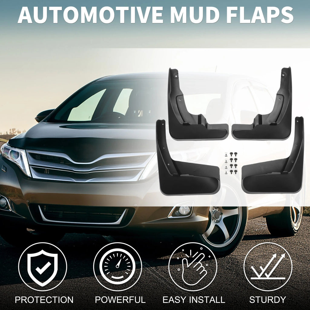Mud Flap Splash Guard Set for Toyota Venza (2009–2016)