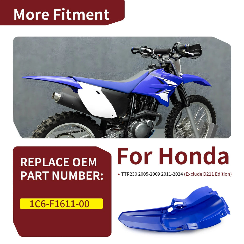 Rear Fender for Yamaha TTR230 TT-R (2005–2024) 1C6-F1611-00-00