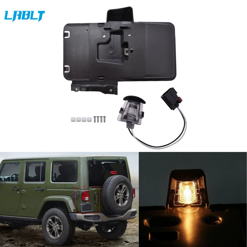 Rear License Mounting Plate Bracket for Jeep Wrangler JK (2007–2017)
