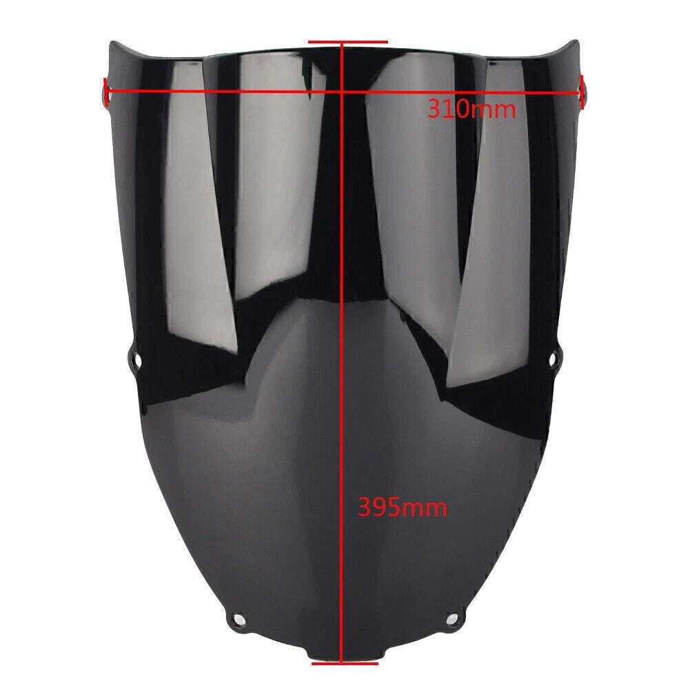 Double Bubble Windshield for Kawasaki Ninja ZX6R (2000–2002) Deep-Iridium
