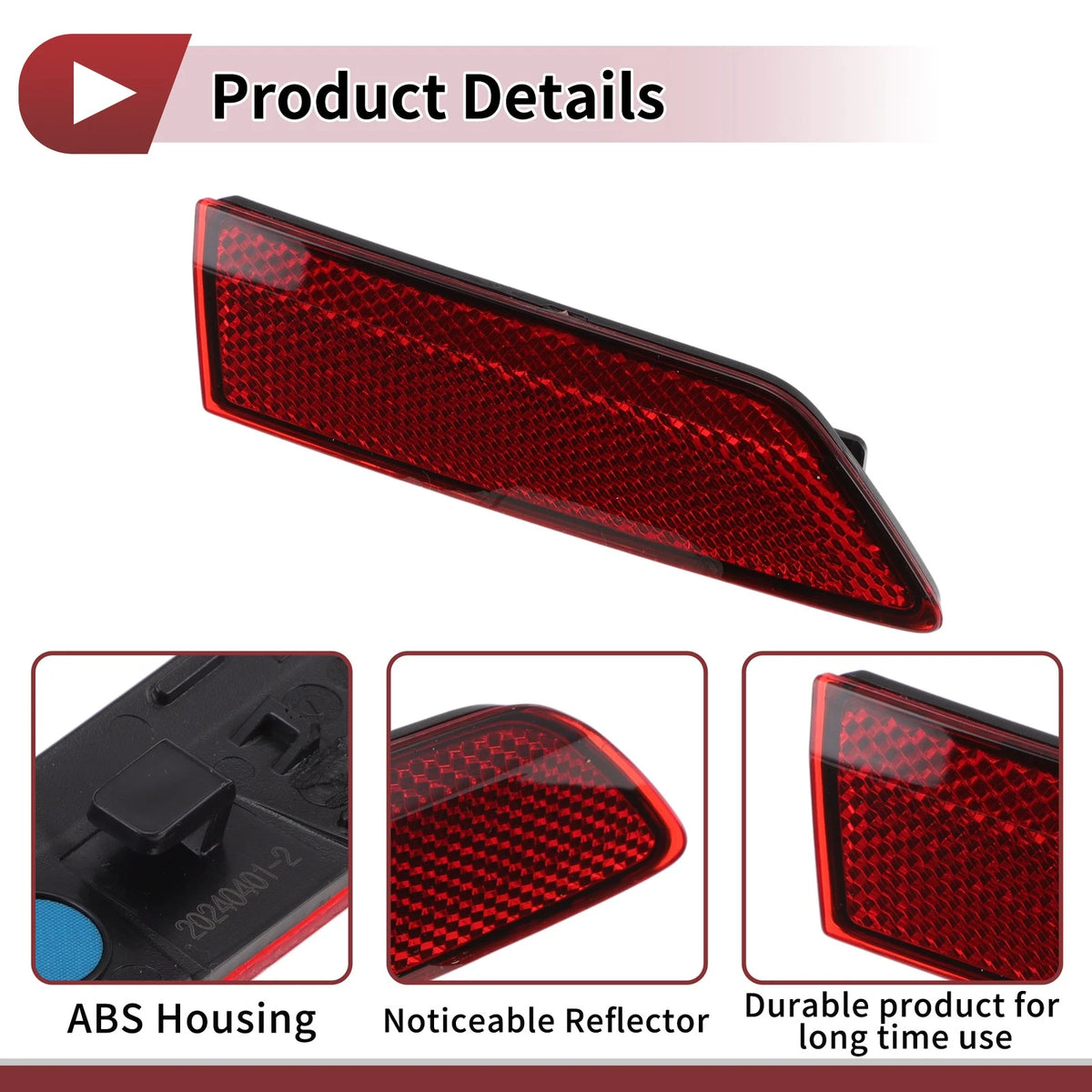 Rear Left Inner Side Bumper Reflector No. 4K0945103D for Audi A6 Quattro (2019–2023)