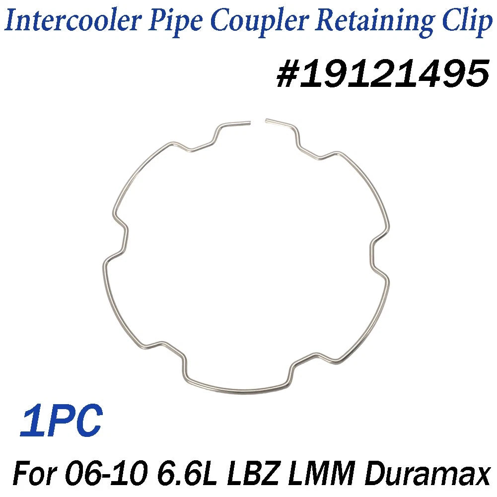 Intercooler Pipe Coupler Retaining Clip 19121495 for GMC Duramax (2006–2010)