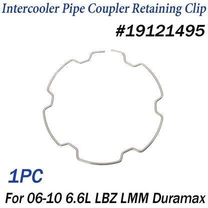 Intercooler Pipe Coupler Retaining Clip 19121495 for GMC Duramax (2006–2010)
