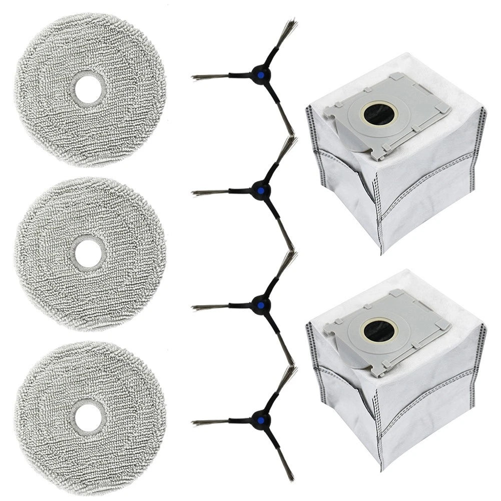 All in One Mop Cloth Dust Bag Side Brush Kit for ECOVACS DEEBOOT MINI
