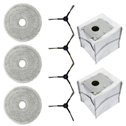 All in One Mop Cloth Dust Bag Side Brush Kit for ECOVACS DEEBOOT MINI