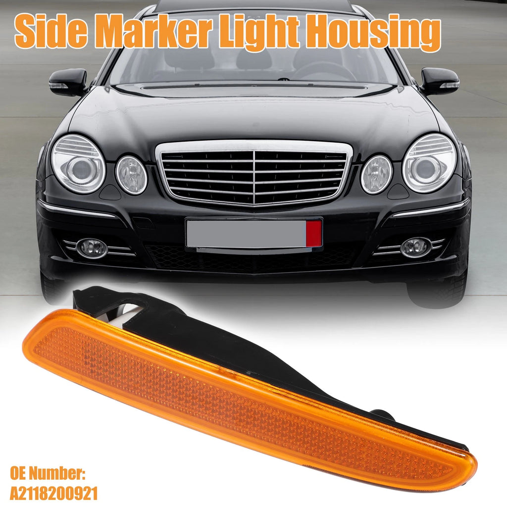 Side Marker Lights Housing Replacement for Mercedes-Benz E320 2007–2009 Plastic