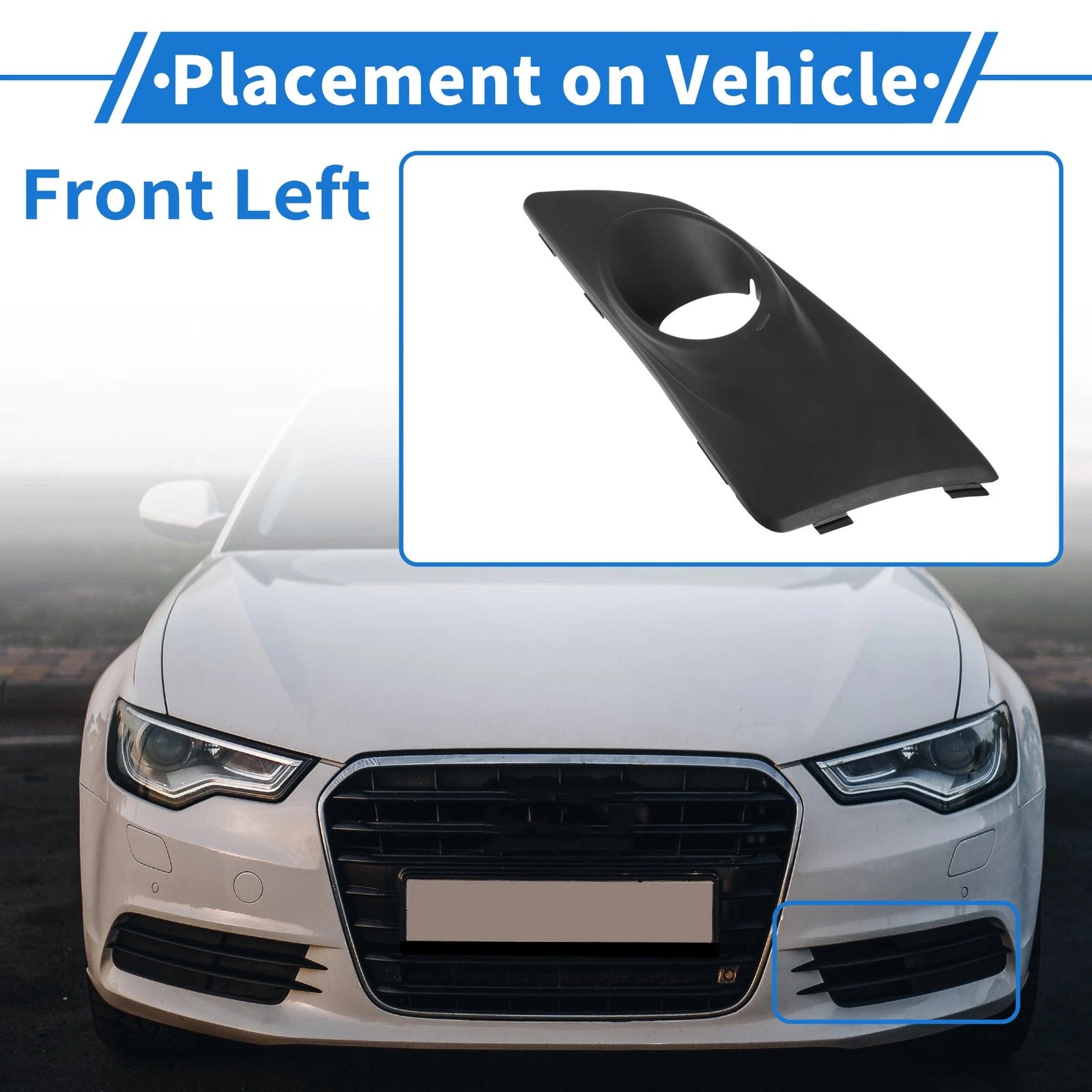 Front Left Fog Light Grill Replacement for Chevrolet Aveo (2011–2014)