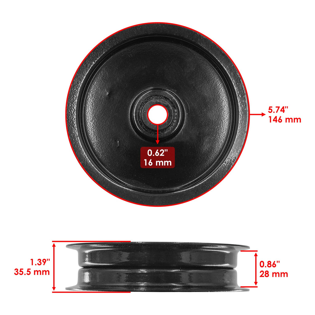 Deck Pulley 52 Inch Replacement for Bush Hog ES1844 ES1852 (2000–2009)